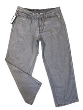 Wild Fable Relaxed Straight Jeans Mid-Rise Women’s Size 16 Metallic NW