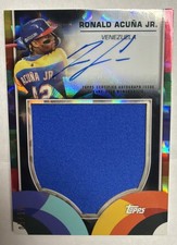 Ronald Acuna 2023 Topps World Baseball Classic WBC Auto Relic Jumbo Patch /10
