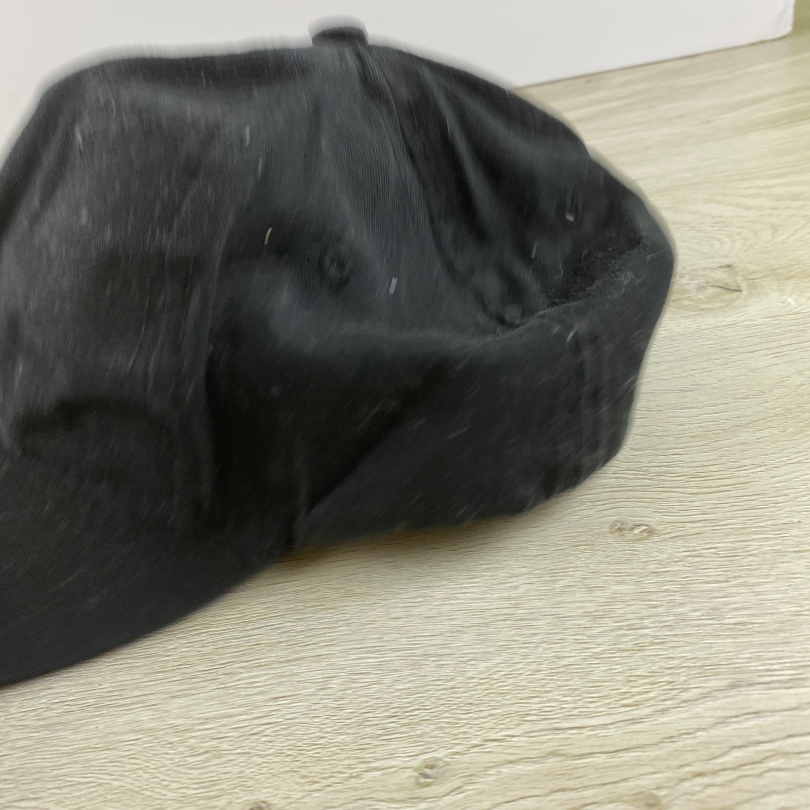 Plain Black Hat Solid Black Adjustable Adult Size… - image 4