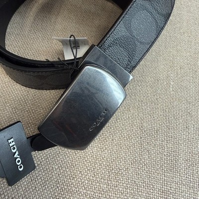 COACH SIGNATURE LOGO LEATHER BELT Coach C Logo Leather Belt - B4/Black 1941 Saddle | Editorialist main image 3