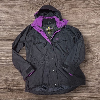 Vtg Solstice Microshed M Parka Ski Snowboarding Outdoor Raincoat Full Zip Hoody