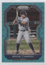 2021 Panini Prizm Tier III Teal Wave Prizm Miguel Cabrera #250 04mc