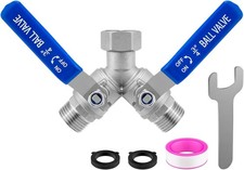 Garden Hose Splitter 304 Stainless Steel 2 Way Hose Splitter With Long Handl... Garden Hose Splitter 304 Stainless Steel 2 Way Hose Splitter With Long Handl...