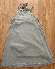 Cloth &Stone Gray Halter Dress with lining Small