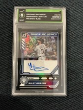 Riley Greene 2023 Panini Donruss Signature Series BLACK 1/1 Auto #SS-RG Tigers