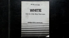 White 255 & 256 Disc Harrows Operator's Manual Form 437219 1977