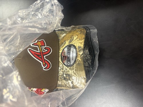 Atlanta Braves Camo 9Forty New Era Snapback Hat Cap A-Frame