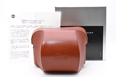 [Almost Unused] Leica 14857 Ever Ready Case Cognac Leather for M7 MP From Japan