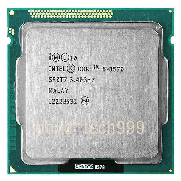 Intel Core i5-3570 CPU 4 cores Socket LGA1155 SR0T7 3.4 GHz 3400 MHz Processor - Image 4 of 4