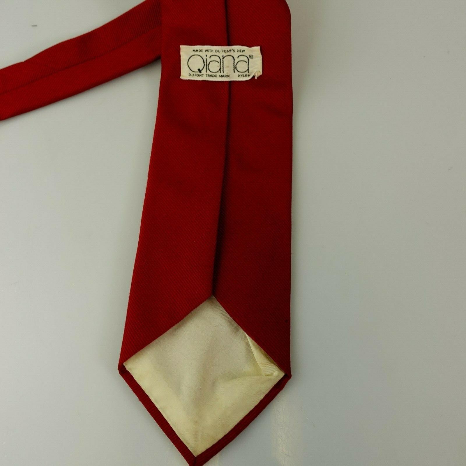 Neck Tie Mens Red Solid Simple Basic Wedding Mode… - image 8