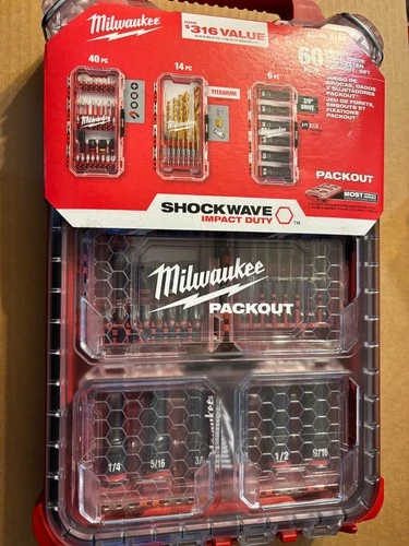 Milwaukee SHOCKWAVE Impact Duty Drill Drive and Fasten Set 48-32-5162