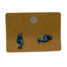 Mermaid Earrings Ocean Blue Mini Mermaid's Stud Earring Beach Fashion Jewelry