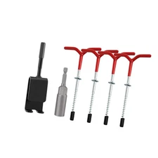 4Pcs Ice Fishing Anchors with Power Drill Adapter Tent Pegs Tent Stakes