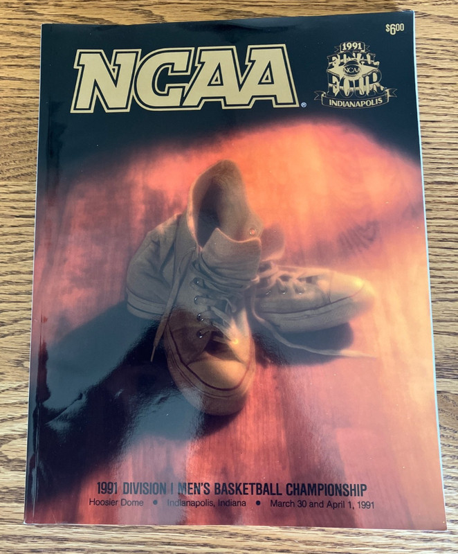 Vintage 1991 NCAA Final Four Program-Duke- UNLV- Kansas -North Carolina