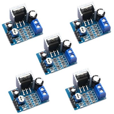 5Pcs 18W Mono Audio Amplifier Module 6-12V with Power Indicator Light Onboard