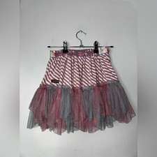 Matilda Jane Tulle Rooster Stripe Happily Ever After Pink Skirt