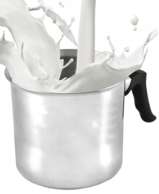 Milchtopf Edelstahl dicker Boden Milchkanne Induktion Milchkocher 3-Kapazitäten
