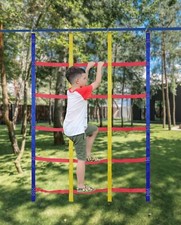Rainbow Craft Ninja Warrior Hanging Climbing Obstacle Course Set