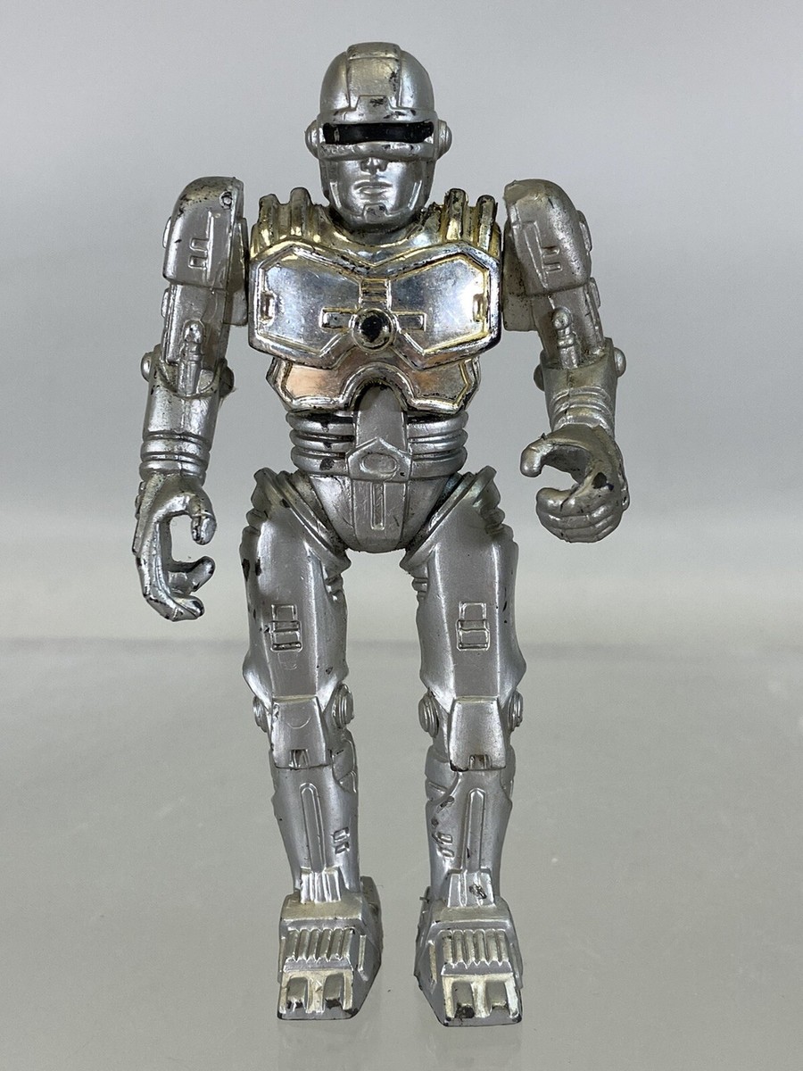 Vintage KO Bootleg Robocop 4” Silver PVC Figure Knock Off