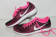 Nike Flex Fury Running Shoes, 705460-001, Black/Pink/White, Youth 6.5 Youth