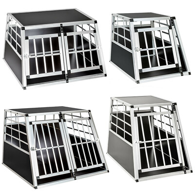 DOGHEAD Hundetransportbox 80x80x63cm - Alu Box Für Auto & Zuhause