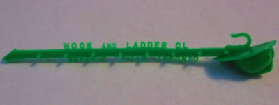 2 Green Hook & Ladder Club Swizzle Sticks, Beverly Hills & Toronto, CLOSED