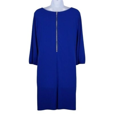 donna ricco blue dress Donna Ricco
