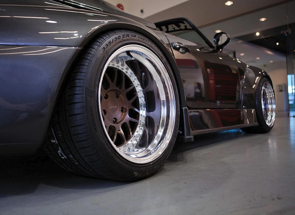 Ruedas de 3 piezas forjadas PUR LG01 18" para Porsche 911 - Especificaciones personalizadas - 964, 993, 996 RWB Foto 3 de 4