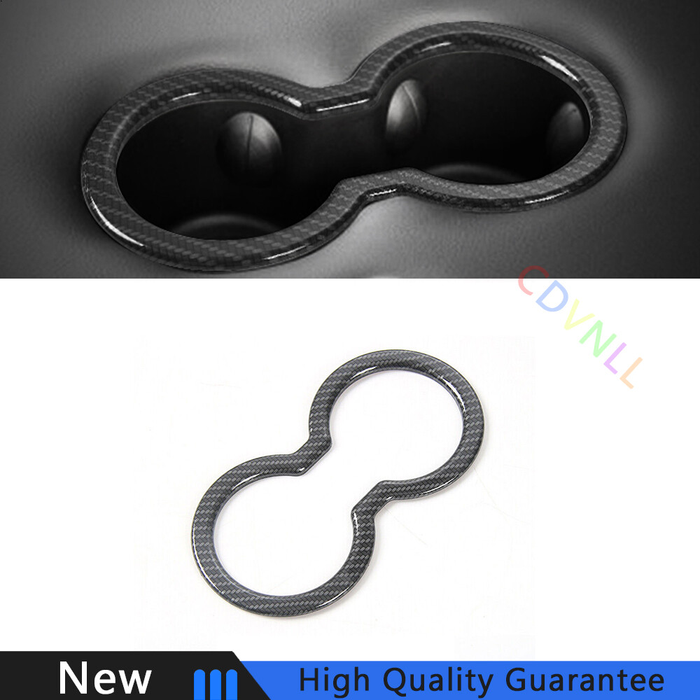 Fit For Jeep Compass 2017-2020 Carbon Fiber Rear Drinking Glass Panel Cover Trim