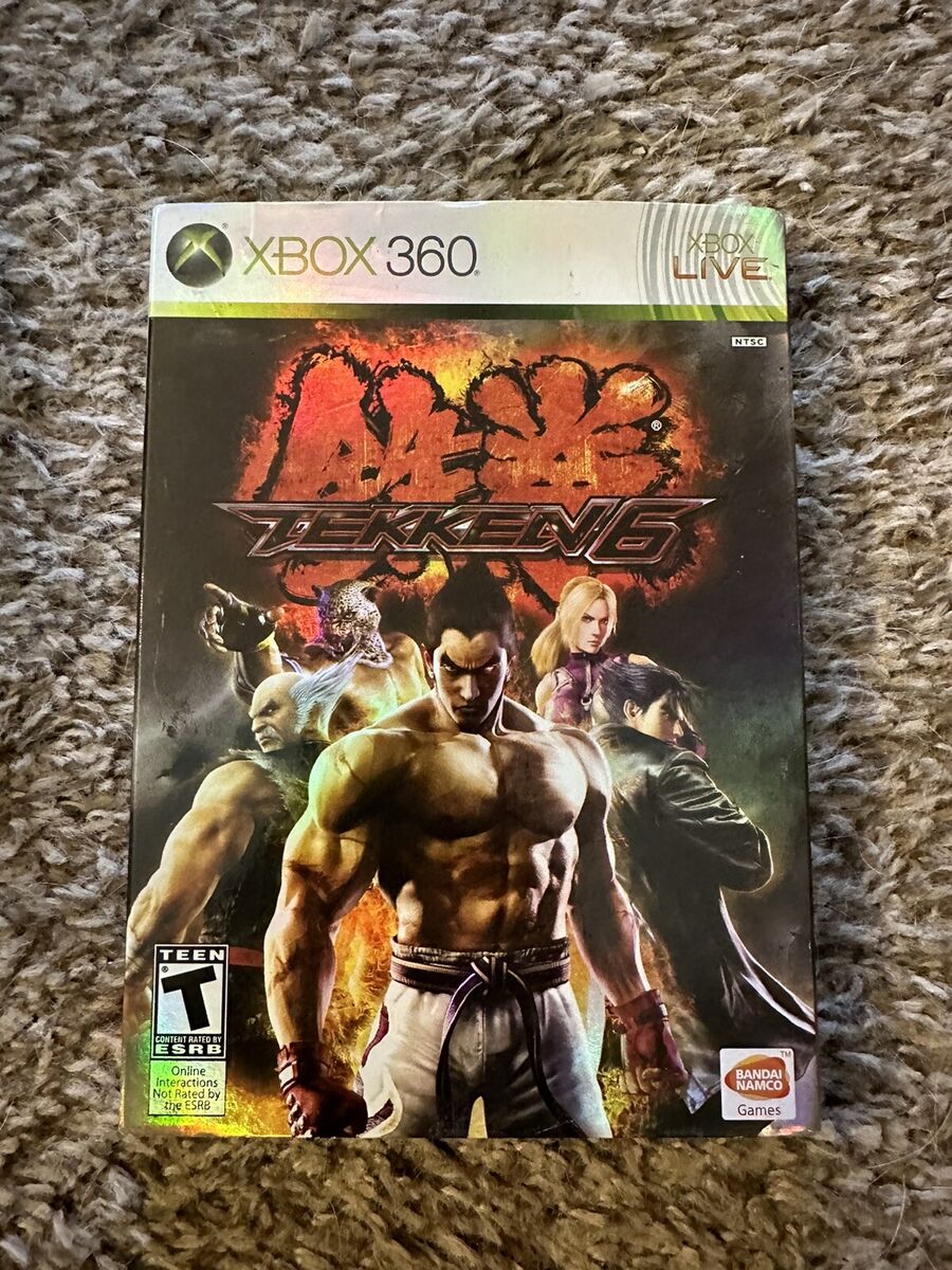 Tekken 6 Xbox 360 W/ Limited Edition Slip Cover 722674210263 Tekken 6 Xbox 360 W/ Limited Edition Slip Cover 722674210263