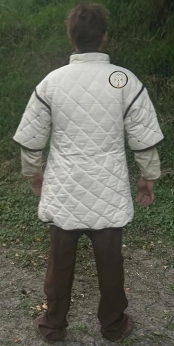 Medieval Padded Gambeson , Viking Armour Coat , SCA Fighting Arming Jacket - Picture 3 of 5