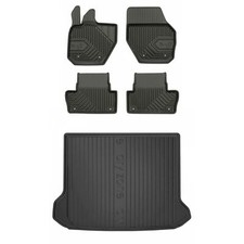 Frogum TPE Tappetini+Portabagagli Set per Volvo XC60 I 2008-2017 TPE set di tapp