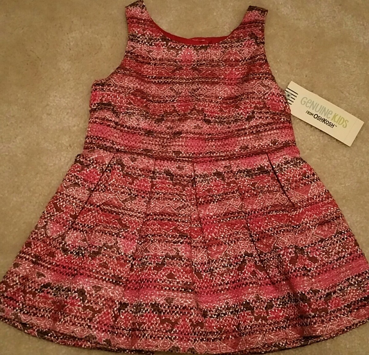 NWT Genuine Kids OshKosh Baby Girl Fall/Winter Birthday Holiday Party Dress  12M | eBay