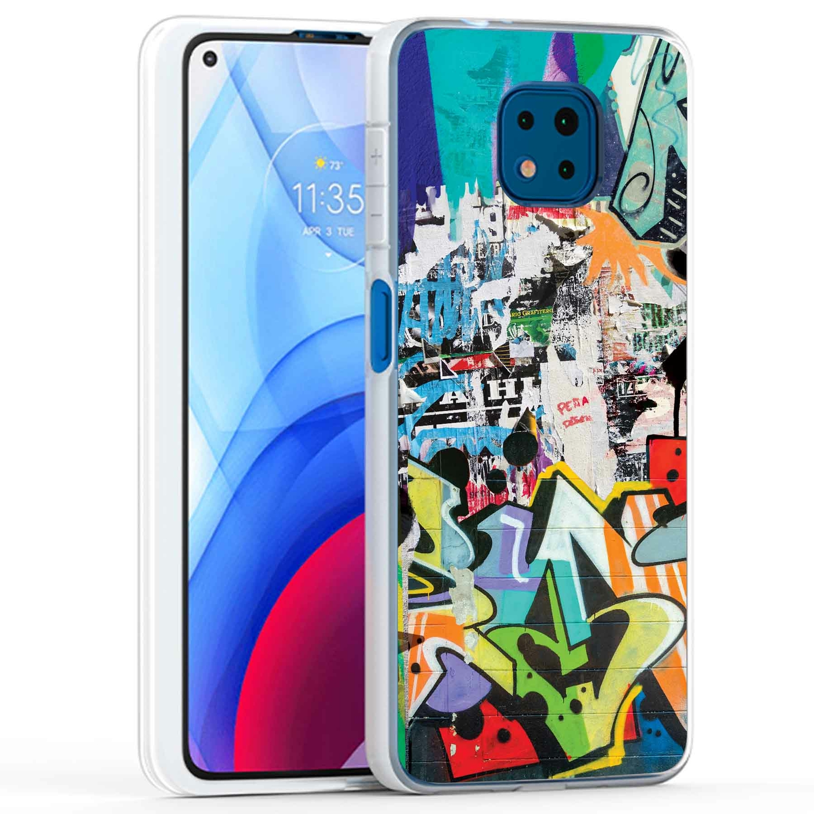 Motorola Moto G Power 2021 Case - Street Graffiti Design USA-image
