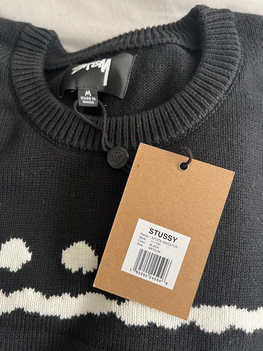 Stussy Stock Sweater Black Holiday 22 | eBay
