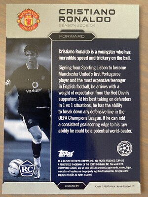 Cristiano Ronaldo - Manchester United - Topps UCL Lost Rookie Card