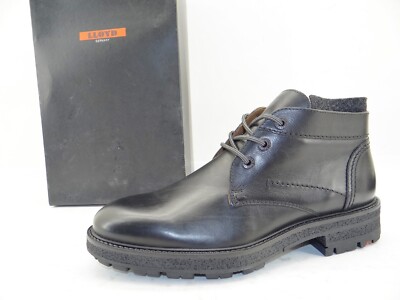 Lloyd ONDO Stiefeletten Stiefeletten Schuhe Boots Schnürer Herren schwarz 42 UK8