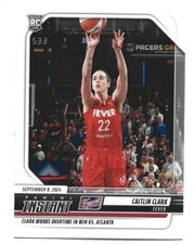 Caitlin Clark 2024 Panini Instant #204 Works overtime in Win SP /6675