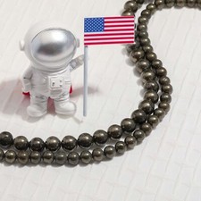 Round Beads Pyrite 6mm Natural Stone Beads DIY Jewelry