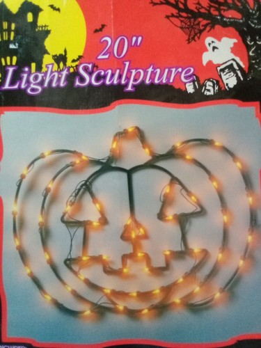 20" Lighted Halloween Pumpkin ® Thrifty Payless - 第 1/4 張圖片