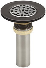KOHLER Brass Sink Strainer with Tailpiece for 3-1/2" to 4" Outlet, Oil-Rubbed