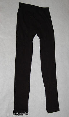 Girls Leggings BLACK Stretchy WIDE ELASTIC WAISTBAND Basico S-M
