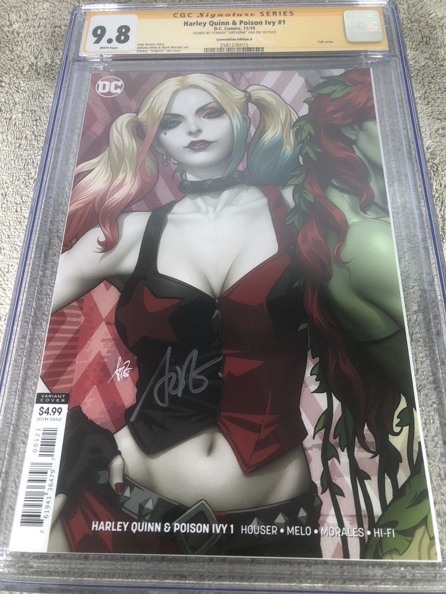 Harley Quinn & Poison Ivy 1 CGC SS 9.8 Artgerm Convention Variant