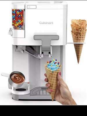 CUISINART 1.5 Qt Soft Serve Ice Cream Maker Machine ICE-45 (W