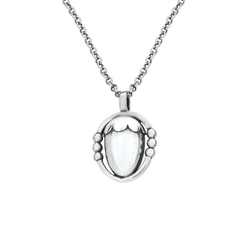 RARE Georg Jensen Sterling Silver Pendant 1996 modern 2 piece