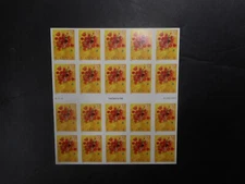 Scott 3898, 37 cent, Love Bouquet, Booklet pane of 20