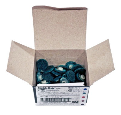 (50) 3M Scotch-Brite 1''-Inch Roloc TS Fine Precision Surface Conditioning Disc