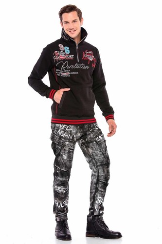 Cipo & Baxx ROMANO Men's Sweatshirt CL377 All Sizes New - Picture 5 of 8