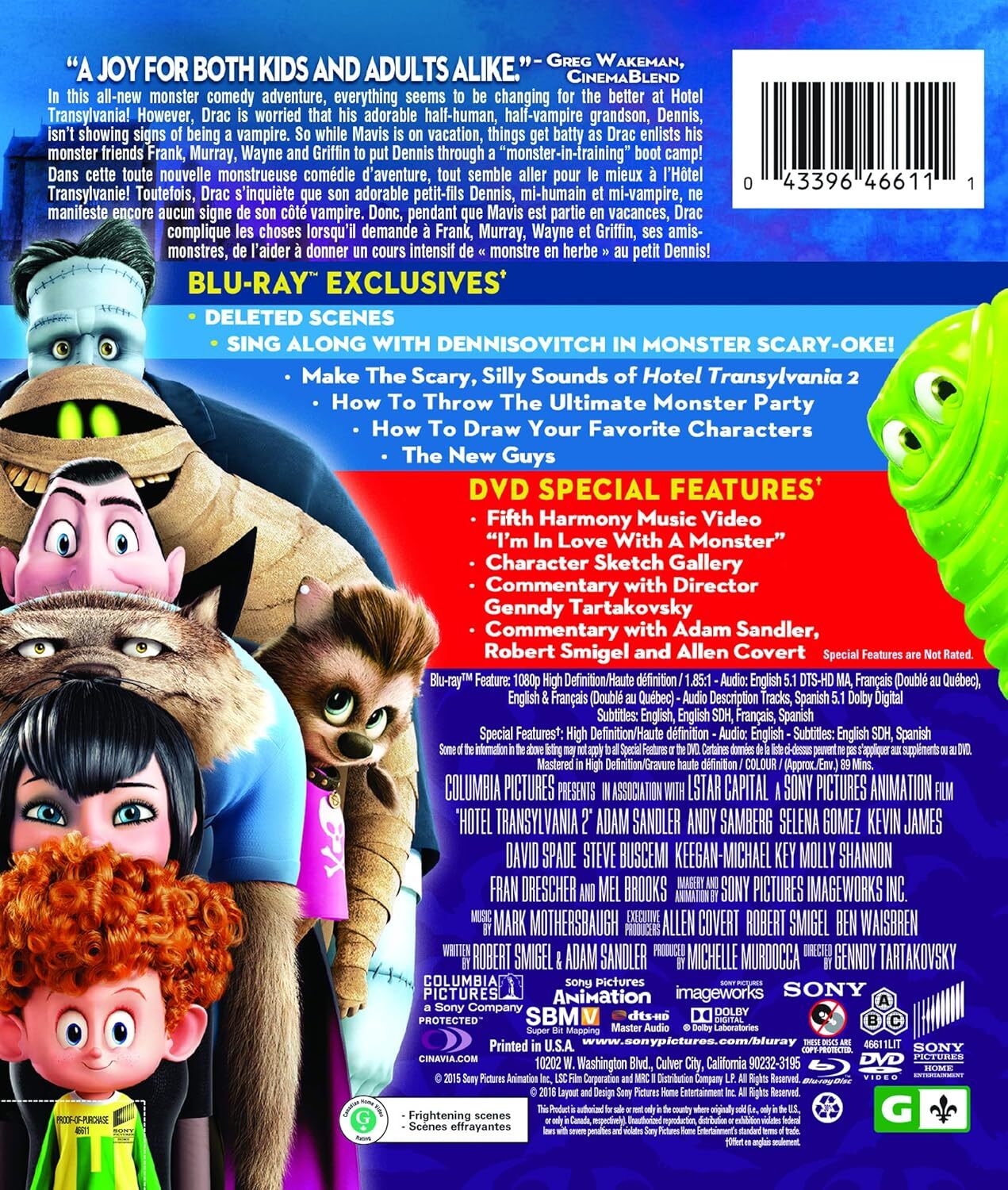 Hotel Transylvania 2 (Bluray) (US IMPORT) eBay