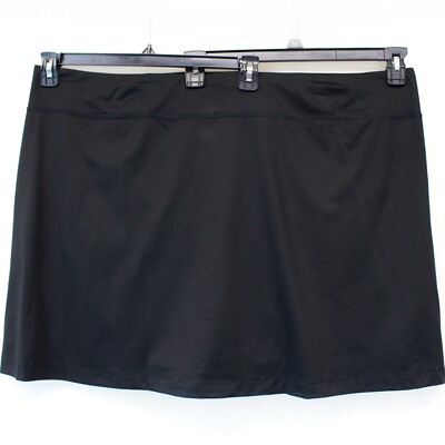 TALBOTS Plus Black Fit Performance Mini golf tennis paddle ball Skort 4X